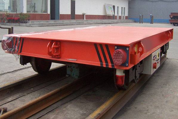 Red Color 5 Ton Material Transfer Cart , Industrial Transfer Car For Warehouses