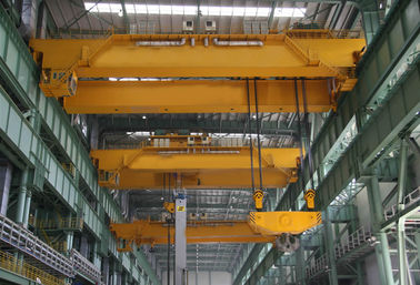 Safe Double Girder Overhead Crane , Heavy Hook Indoor Overhead Crane 5-400 Ton