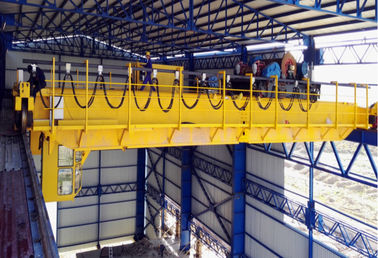 Safe Double Girder Overhead Crane , Heavy Hook Indoor Overhead Crane 5-400 Ton